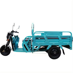 Small Powerful Solar Electric Cargo Tricycles Dump Body Motorized Tricycle For Adult