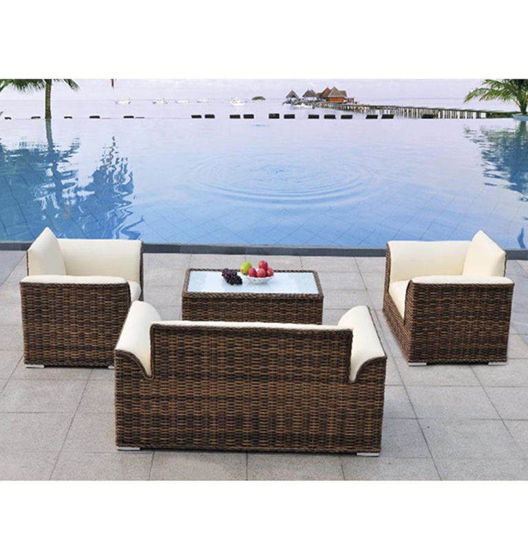 Top Quality Outdoor Garden Patio Rattan Furniture Gazebo Sofa Set