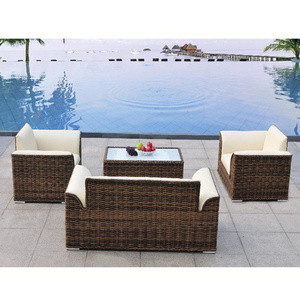 Top Quality Outdoor Garden Patio Rattan Furniture Gazebo Sofa Set