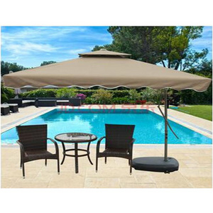 New design rectangular outdoor garden patio reverse umbrella