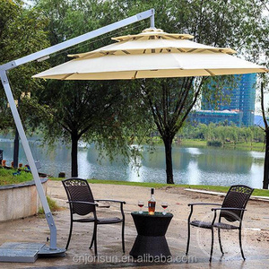 Outdoor patio metal cantilever garden umbrella parasol plastic parts wedding umbrella