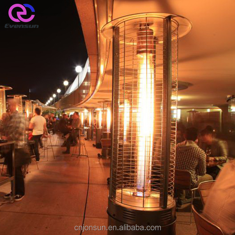 High efficiency stainless steel floor standing outdoor patio gas heater