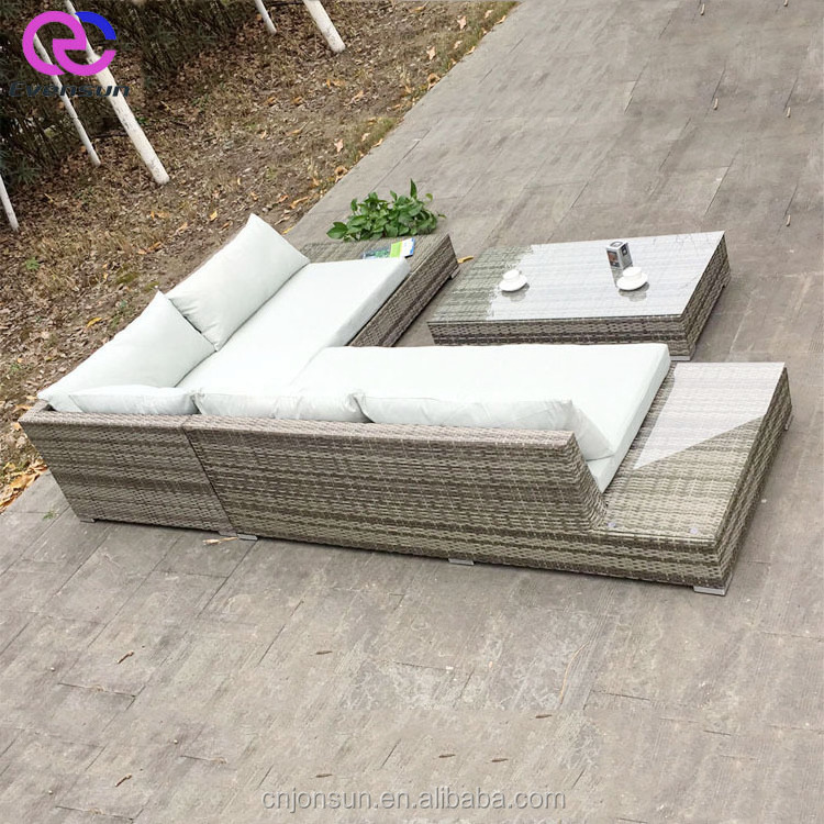 Modern fashion rattan corner sofa set low price outdoor leisure garden sofa