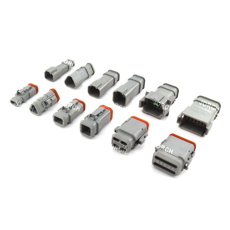 Deutsch DT Auto Waterproof Electrical Wire Connector Plug Kits With Tools DT06-2S 3S 4S 6S 8S 12S/DT04-2P 3P 4P 6P 8P 12P