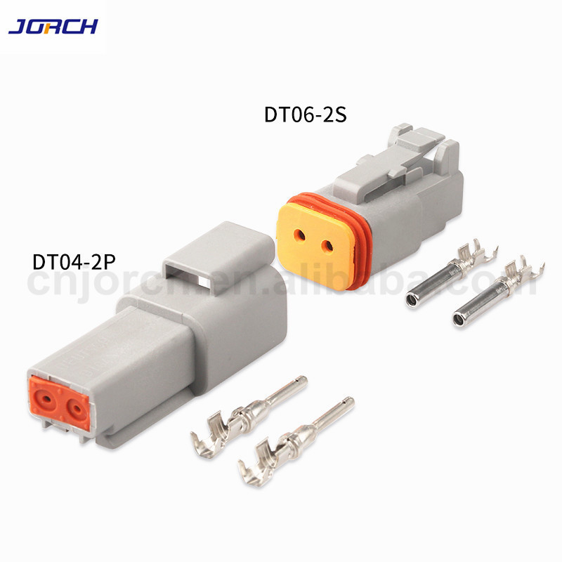 Automotive connector DT Series 2 pin to 3 4 5 6 8 12 pin Waterproof Male Female Deutsch Connector 22-16AWG