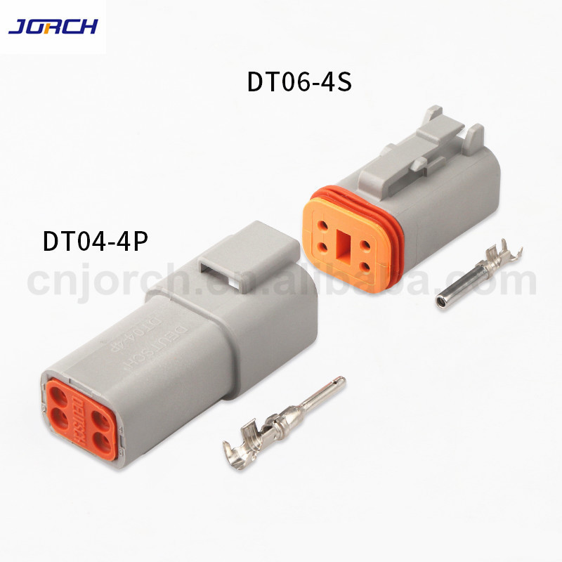 Automotive connector DT Series 2 pin to 3 4 5 6 8 12 pin Waterproof Male Female Deutsch Connector 22-16AWG