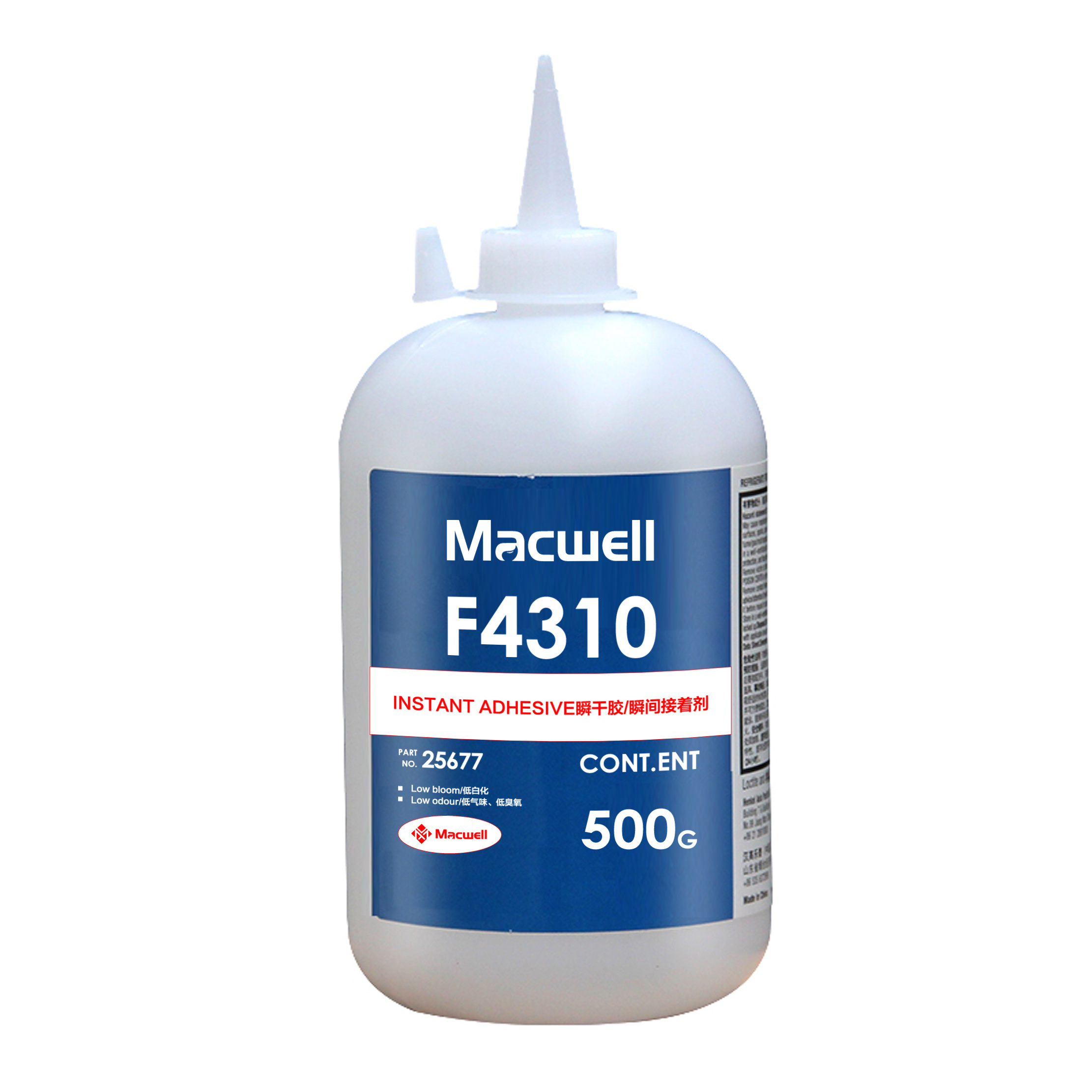 Macwell F4310 instant adhesive 20g/500g Quick-drying glue low bloom low odour wide range of application