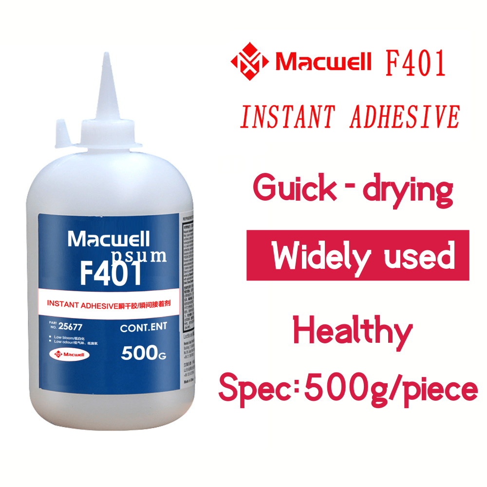 cyanoacrylate F496 instant adhesive 20g/500g Quick-drying glue low bloom low odour White Sealants  adhesive glue