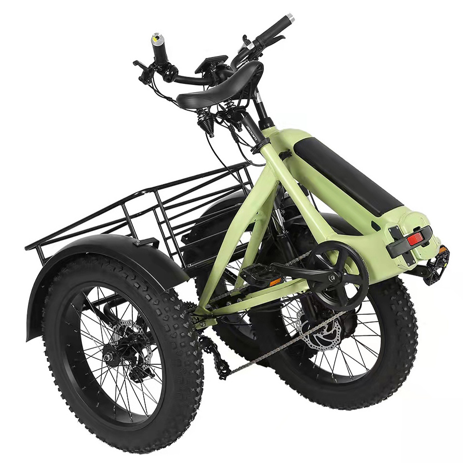 Joyebikes electric trike fat tire 3 wheel Electric Tricycle three wheels adult cargo electric bike