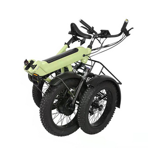 joyebikes Folding trikes cargo electric tricycles 48v 500w with brushless front motor and Aluminum alloy frame for cargo