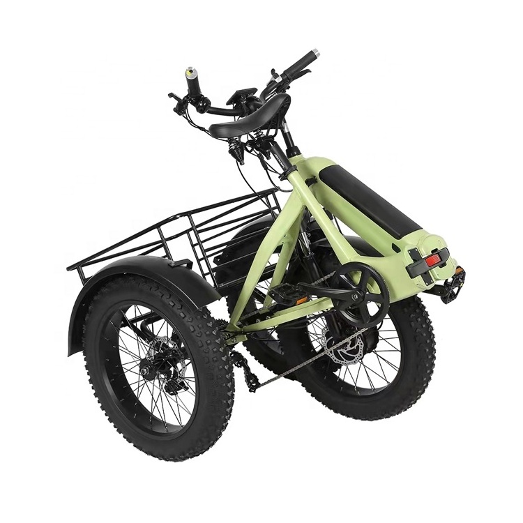 Joyebikes hot selling  Three Wheel Cruiser Bike 48v 500w motorised electric cargo trike foldable electric tricycle on sale