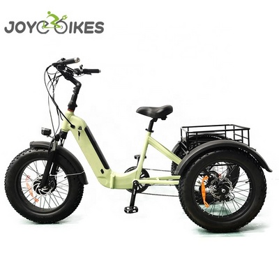 Joyebikes hot selling  Three Wheel Cruiser Bike 48v 500w motorised electric cargo trike foldable electric tricycle on sale