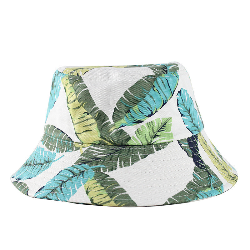 Wholesale Hawaiian Custom Mens Cotton Fisherman Printed Bucket Hat Fishing Outdoor Beach Bucket Hats