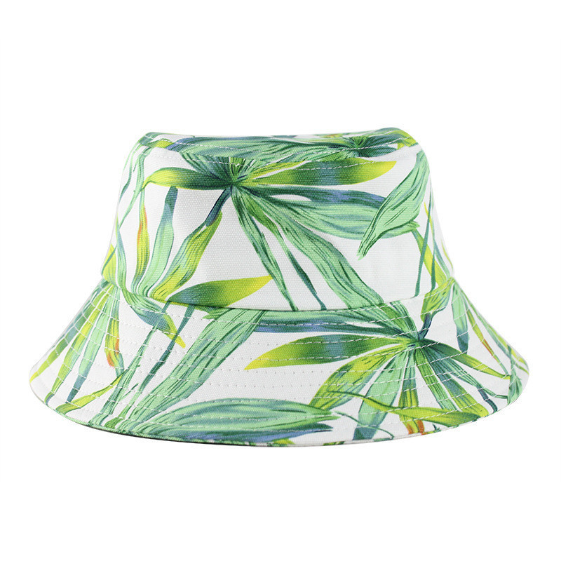 Wholesale Hawaiian Custom Mens Cotton Fisherman Printed Bucket Hat Fishing Outdoor Beach Bucket Hats