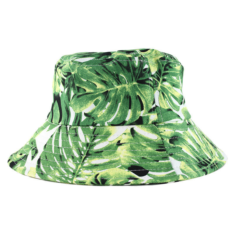 Wholesale Hawaiian Custom Mens Cotton Fisherman Printed Bucket Hat Fishing Outdoor Beach Bucket Hats