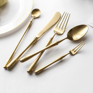 Joy Tableware bulk gold flatware gold plated stainless steel flatware set