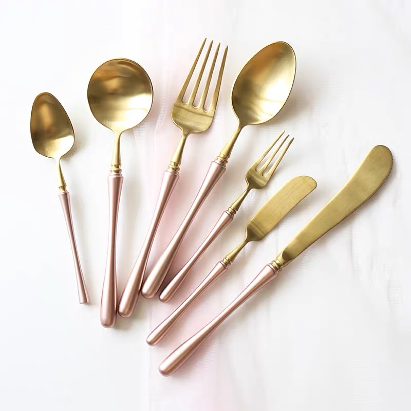 Joy Tableware bulk gold flatware gold plated stainless steel flatware set