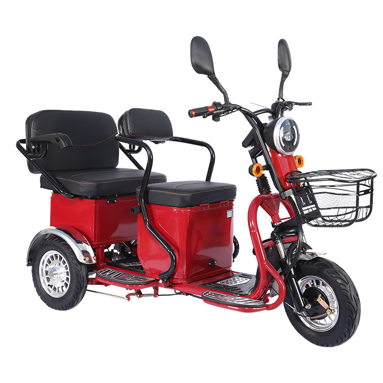 Eu Sales 20V 250 w E-Bike Cheap Warehouse tricycles Fat Tire Cheap Mini Best electric Bicycles 3 seat wheel adult scooters three