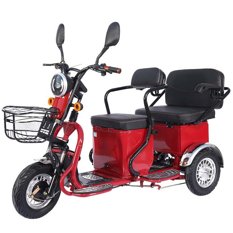 Eu Sales 20V 250 w E-Bike Cheap Warehouse tricycles Fat Tire Cheap Mini Best electric Bicycles 3 seat wheel adult scooters three