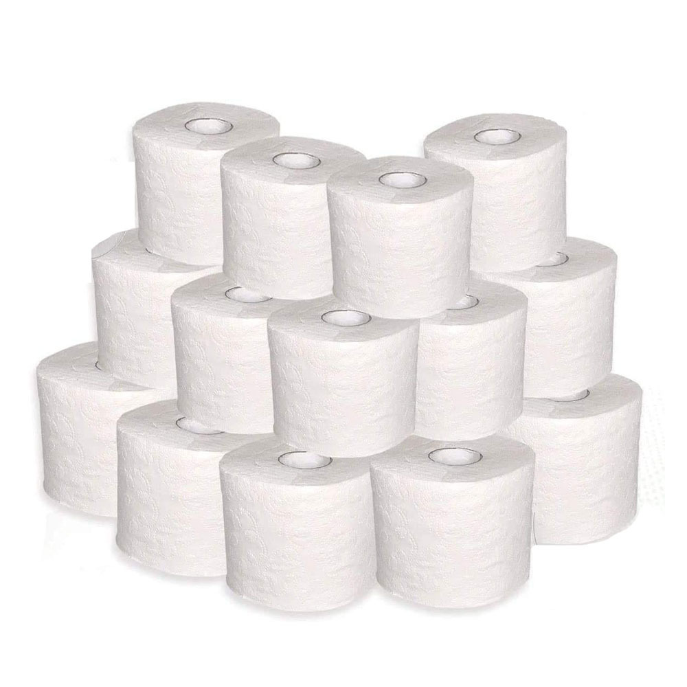 100% Virgin Wood Pulp 3-Ply Bathroom Toilet Paper Tissue / Reliable Manufacture OEM