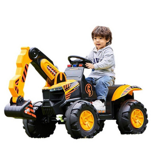 Excavator Children Can Sit All People Can Ride Oversized Boy Toy Remote Control Excavator Hook Machine Tractor