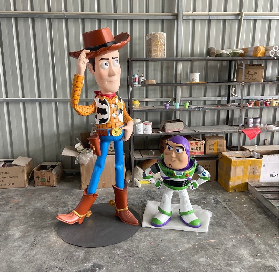 Outdoor Toy Story Exhibition Life Size Buzz Light year Cartoon Sculpture