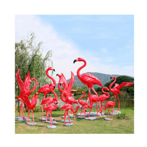 life size 1m pink flamingo decorations/colorful red flamingo statue props/handicraft artificial flamingo sculpture