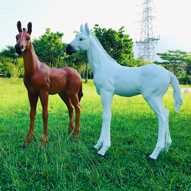 for sale Garden park fiberglass life size horse sculpture