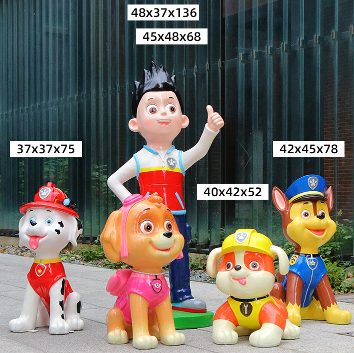 Cartoon statue custom characters paw dog patrol sculpture