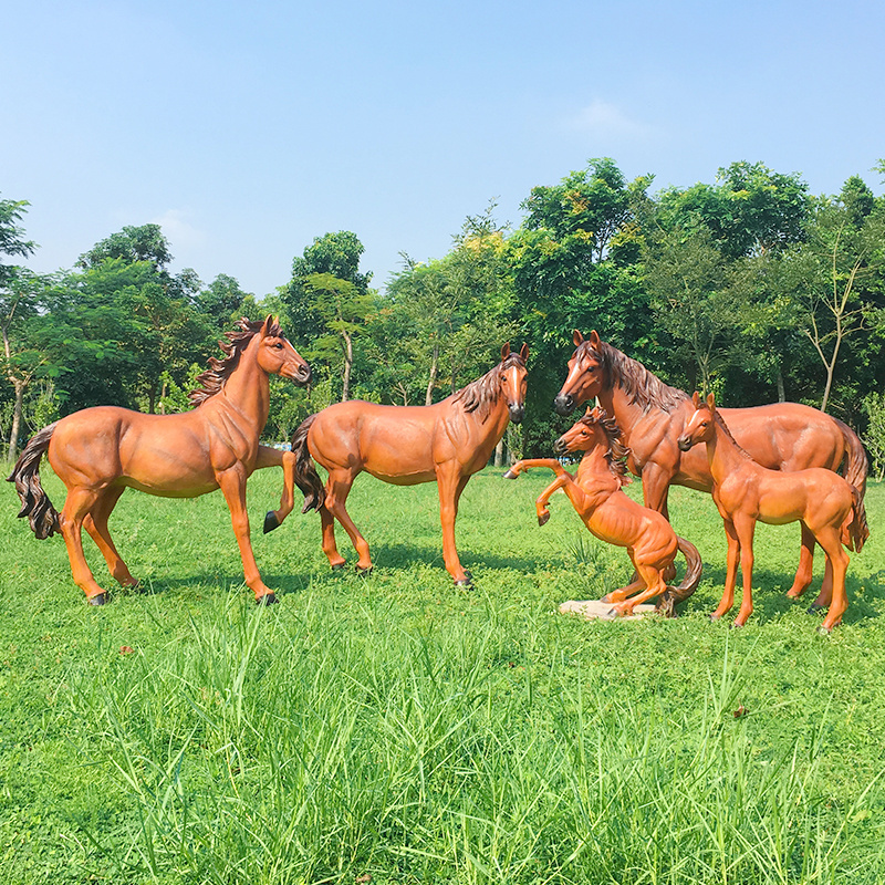 for sale Garden park fiberglass life size horse sculpture