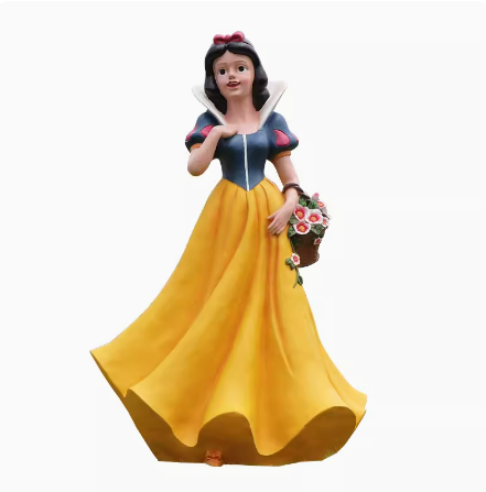 Life size fiberglass for garden decoration mall Snow White and the Seven Dwarfs sculpture