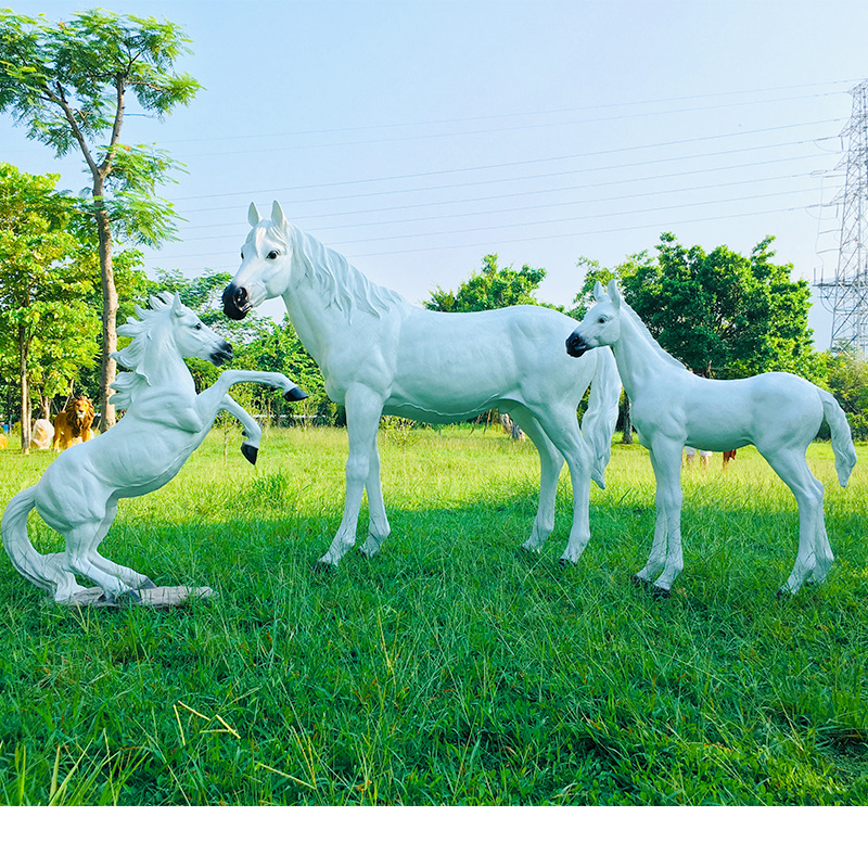 for sale Garden park fiberglass life size horse sculpture