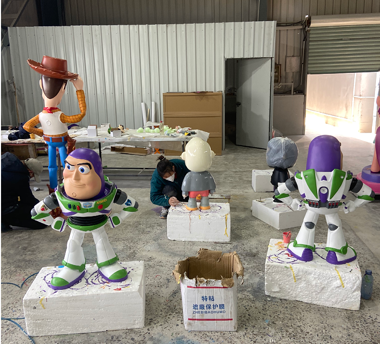 Outdoor Toy Story Exhibition Life Size Buzz Light year Cartoon Sculpture