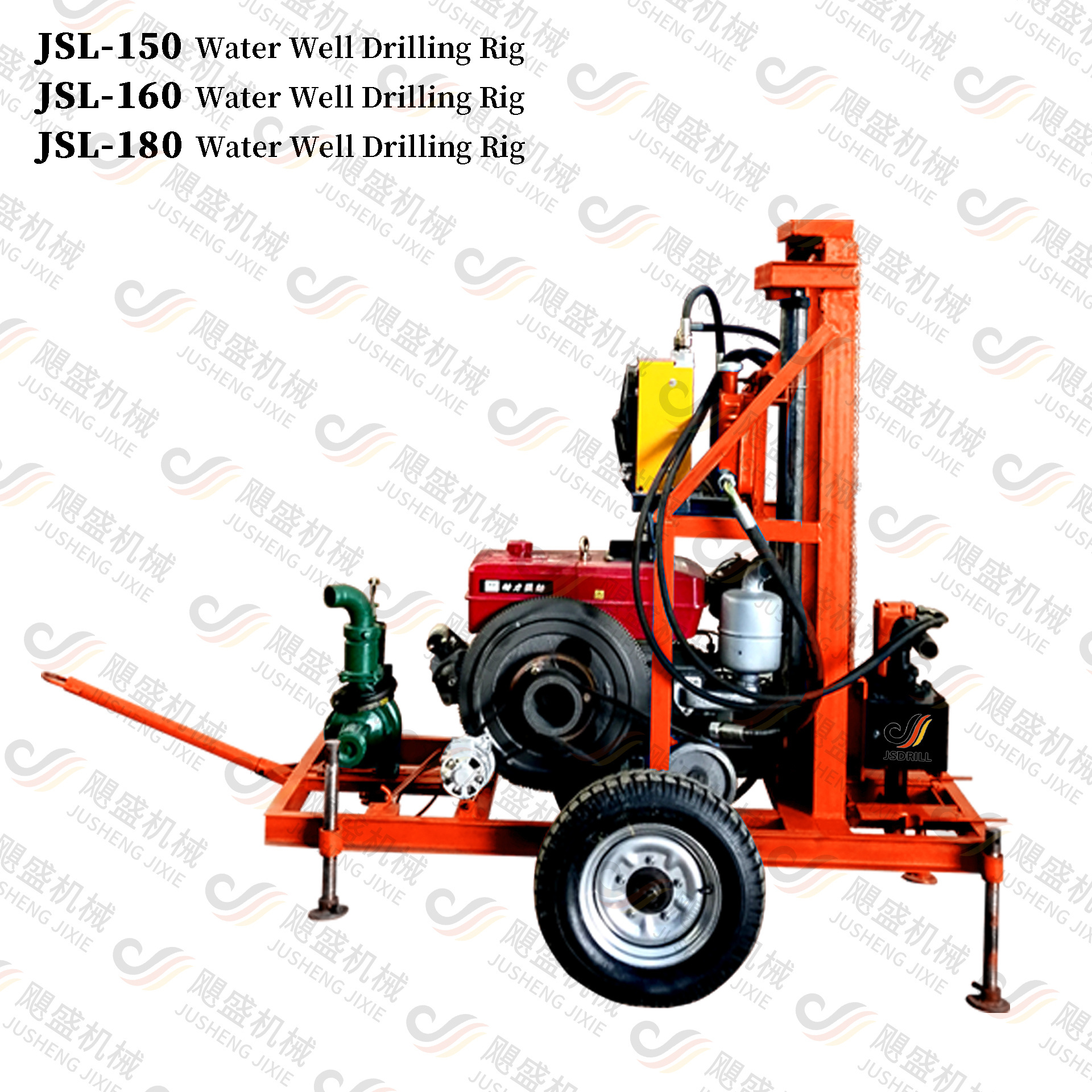 Mini 50 100m 150m Farm Drilling Rig Diesel electric /water well drilling rig machines for sale