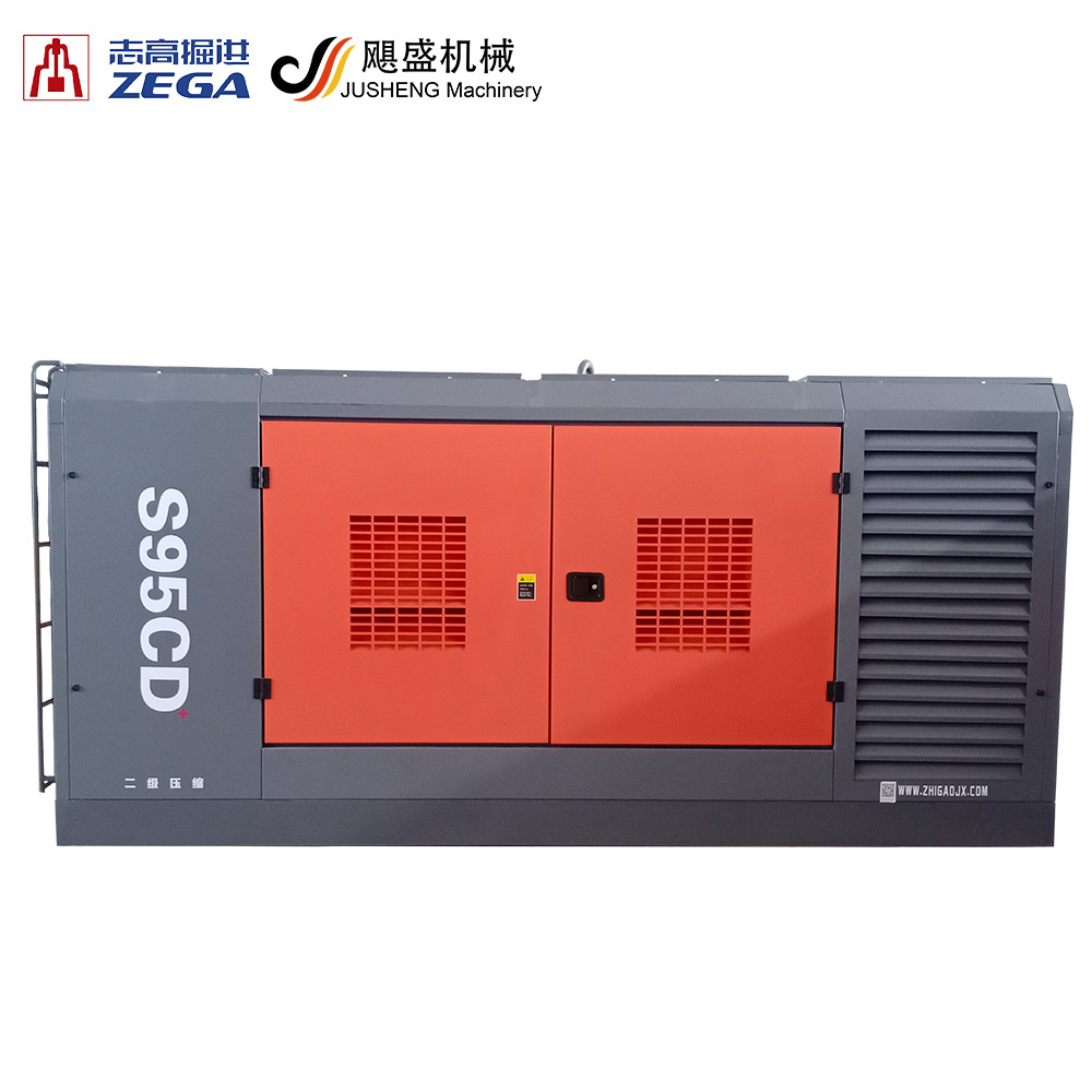 ZEGA 410HP 31m3/min 25bar Air compressor large skid mounted diesel air compressor for deep water well drilling rig