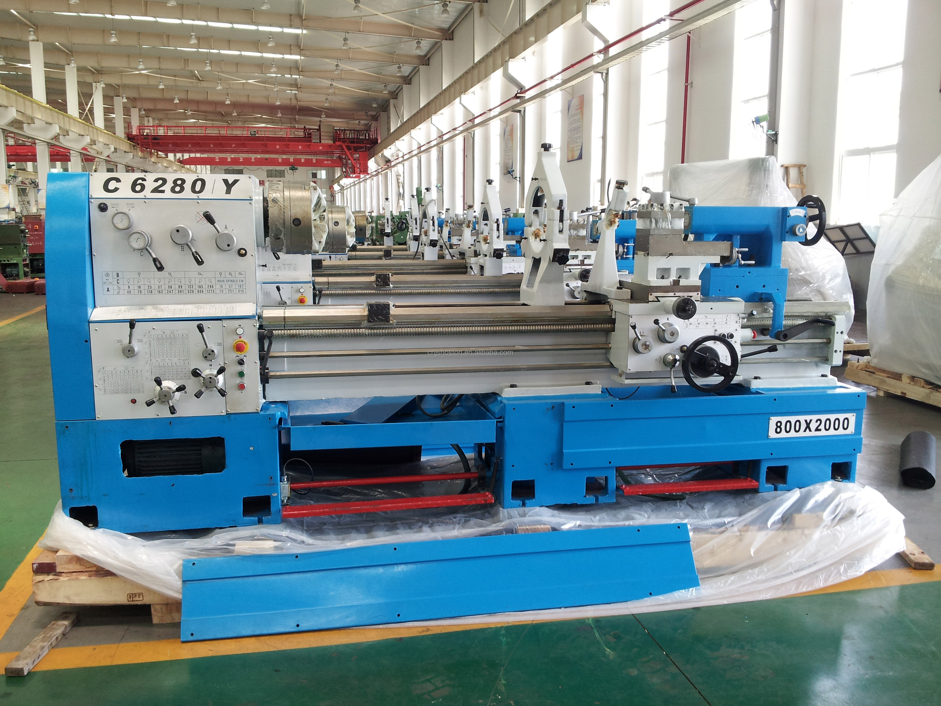 High Rigidity C6280Y Manual Metal Lathe