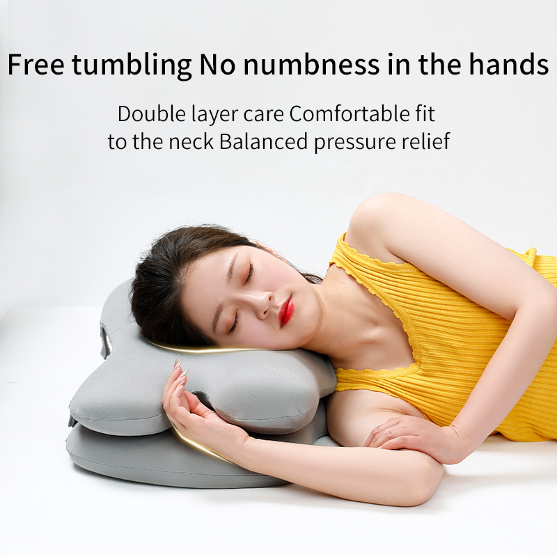 Double contour memory foam pillow Multi-functional sleeping pillow removable high and low cushion pillow