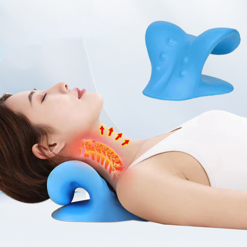 2024 New Design Comfort Stretching Pillow Massage Cervical Traction Neck Cloud Stretcher