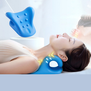 2024 New Design Comfort Stretching Pillow Massage Cervical Traction Neck Cloud Stretcher