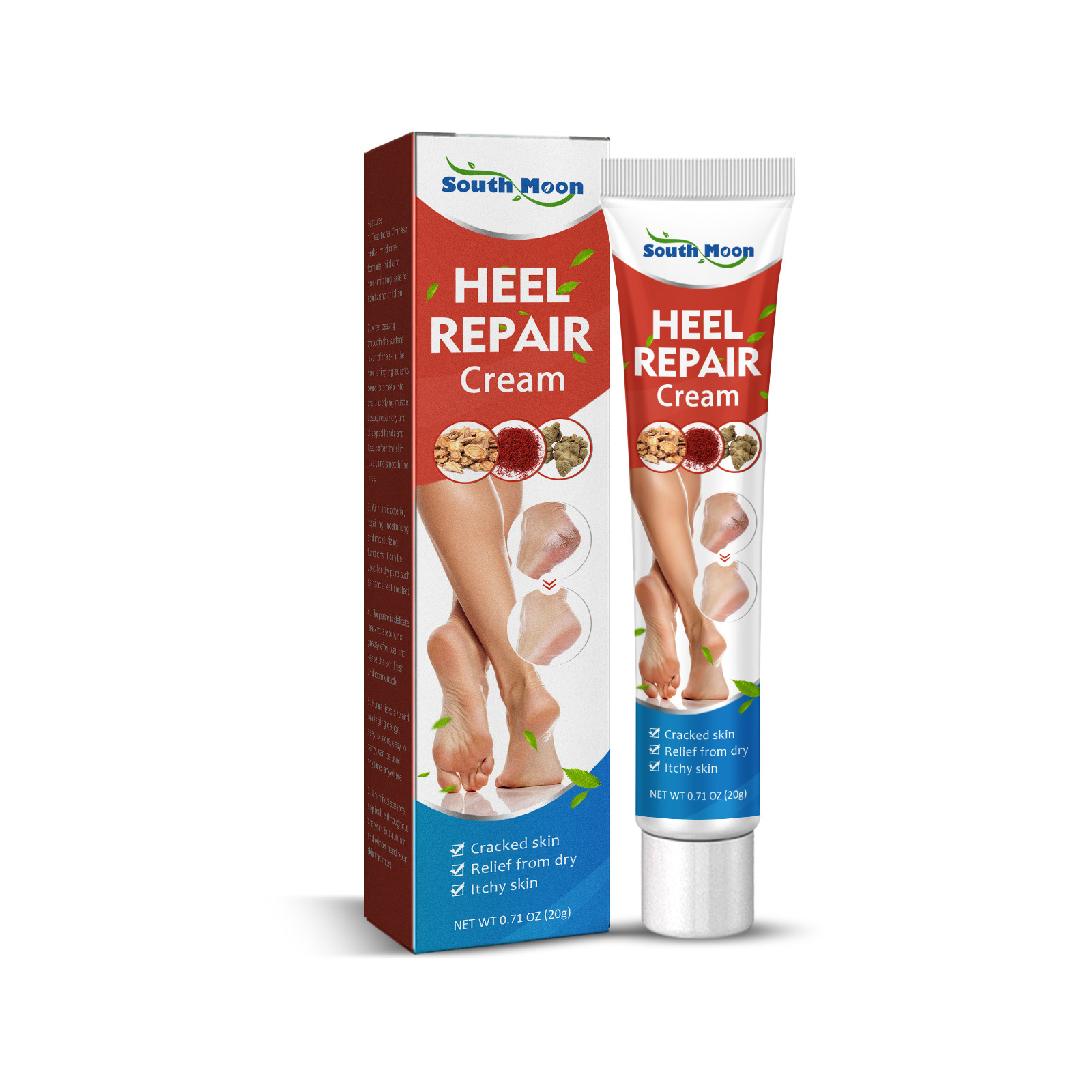 South Moon Heel repairing cream Foot exfoliating skin exfoliating anti-chapping regenerating foot cream calluses tender feet