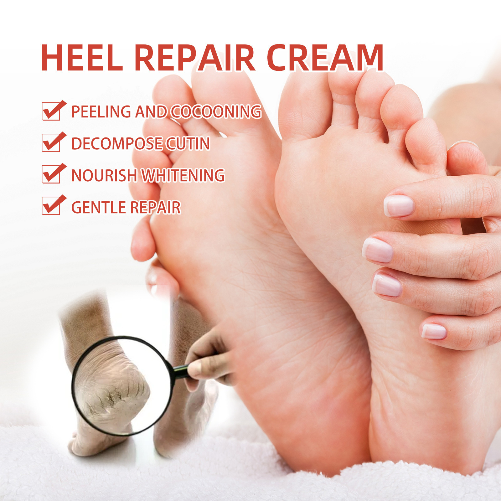 South Moon Heel repairing cream Foot exfoliating skin exfoliating anti-chapping regenerating foot cream calluses tender feet