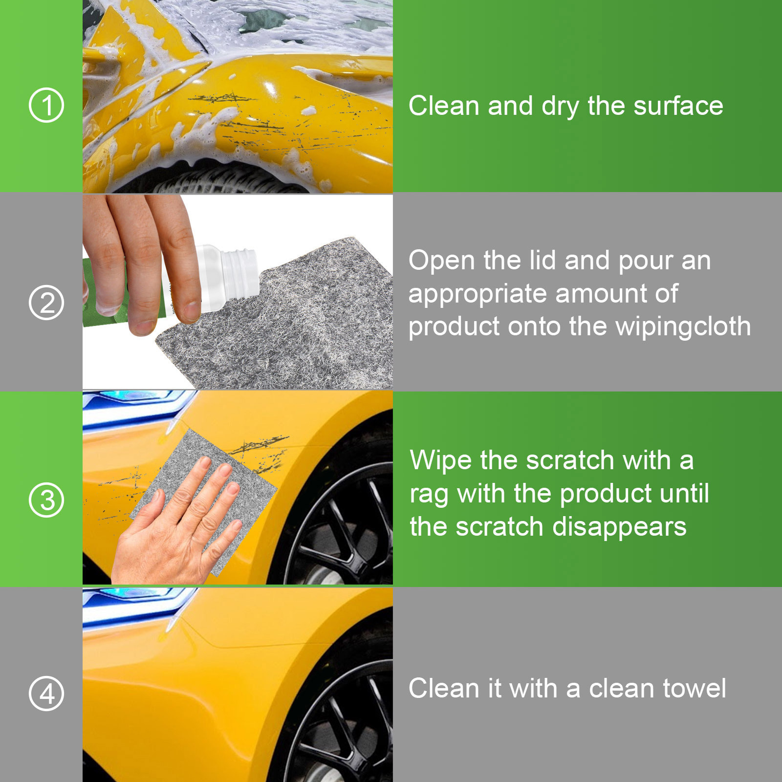 EELHOE Car scratch repair JSKY Car paint scratch removal repair cleaning paint car wax maintenance agent scratch cloth