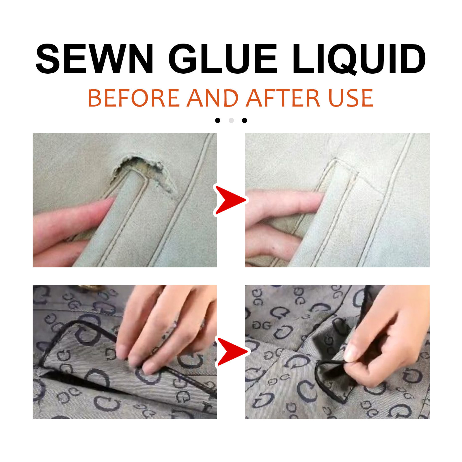 EELHOE Cloth glue Sewing thread clothes sewing glue washable ironing adhesive clothing repair glue