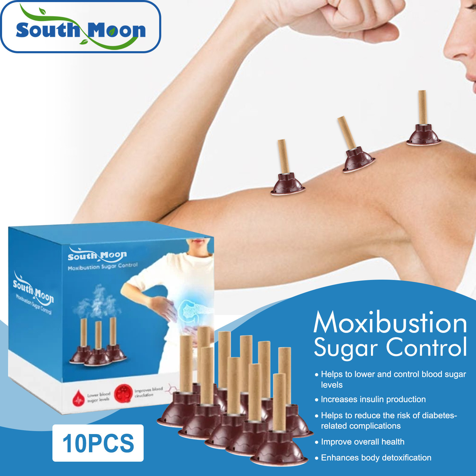 South Moon Tangshu moxa-moxibustion stick Middle-aged and elderly health care moxa-moxibustion stick relieve physical discomfort