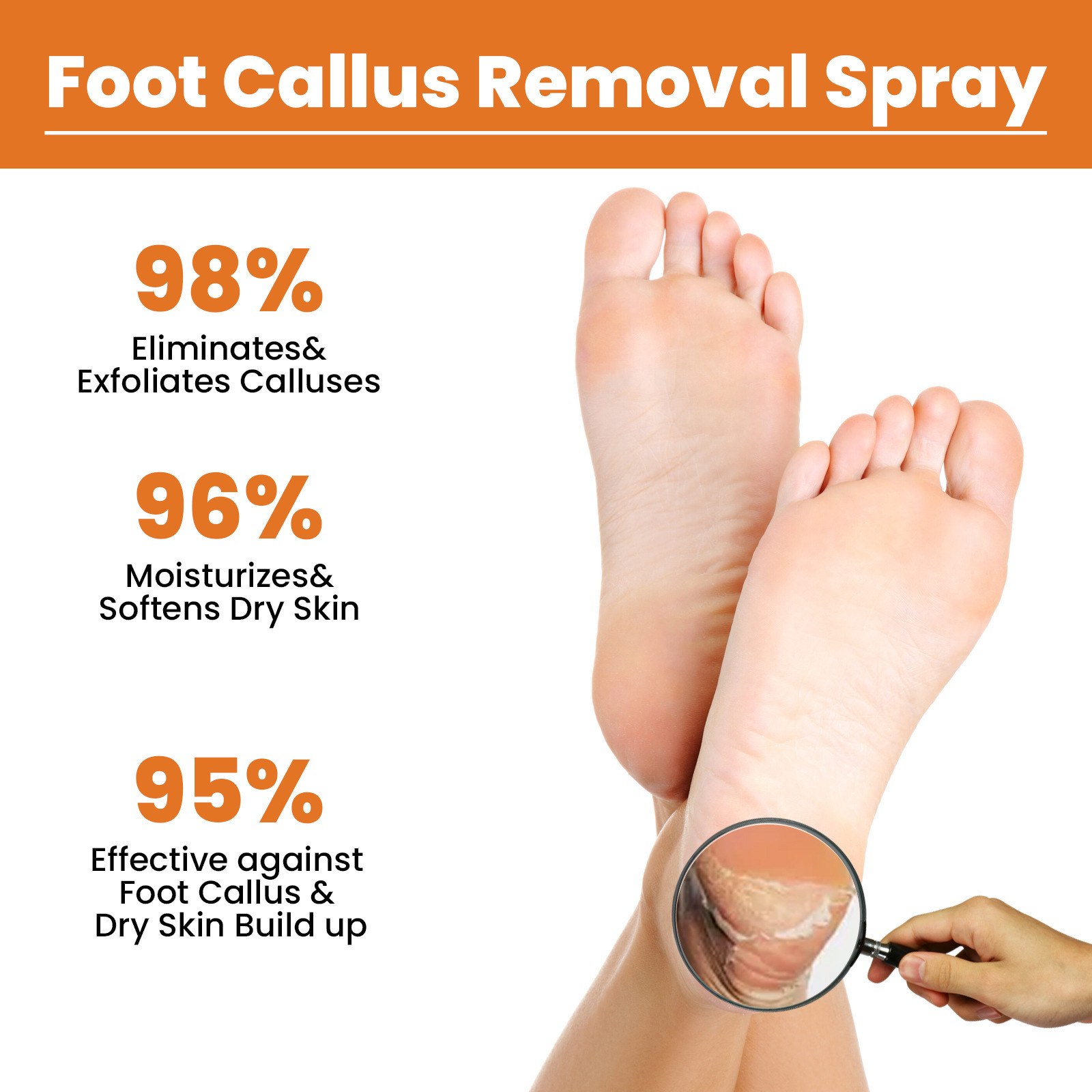 South Moon Foot exfoliating spray Mild callose remove dead skin cleaning repair rough calluses removing