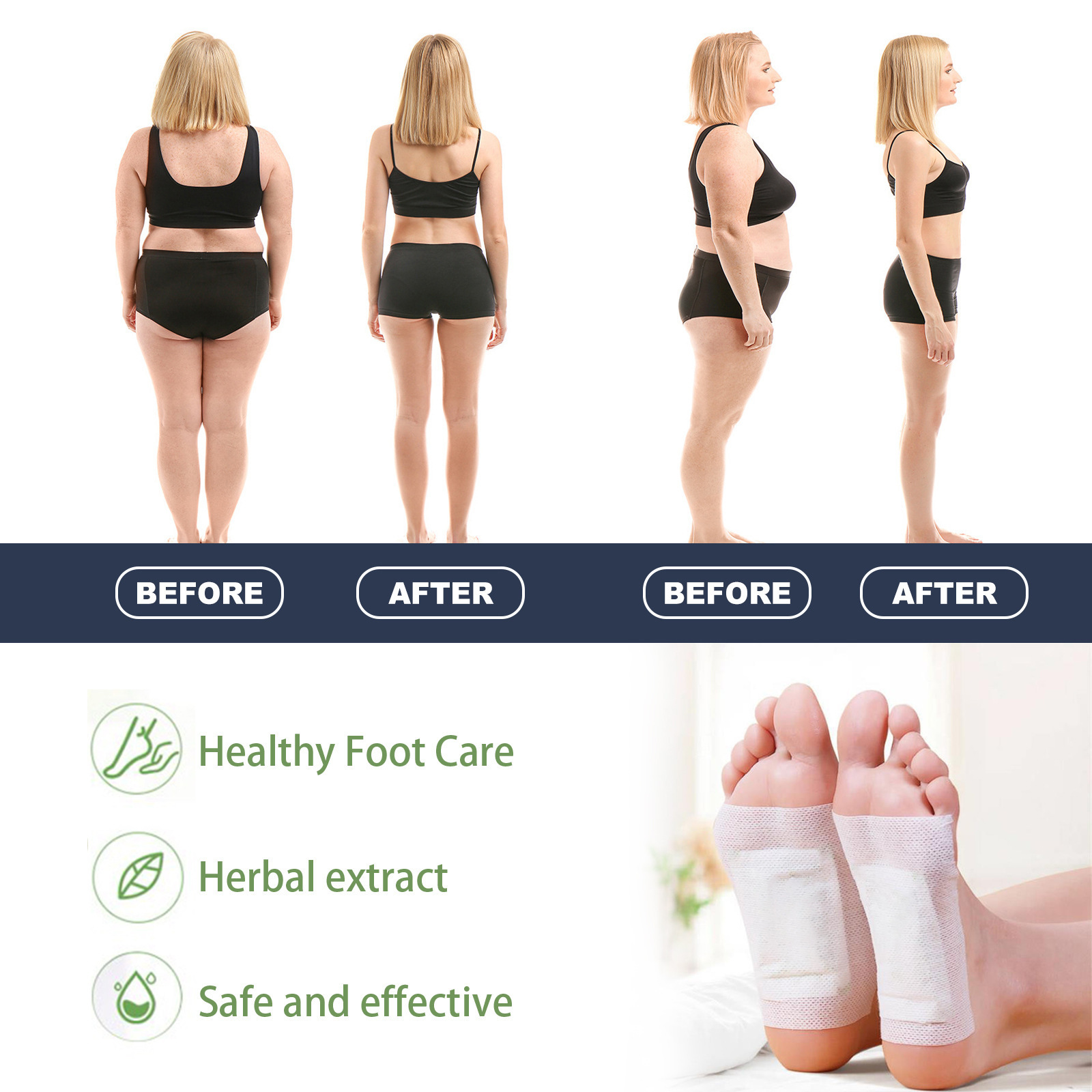 OUHOE Ginger foot patch Foot Care slimming body shaping thigh muscle thin waist Firming Body Care foot patch