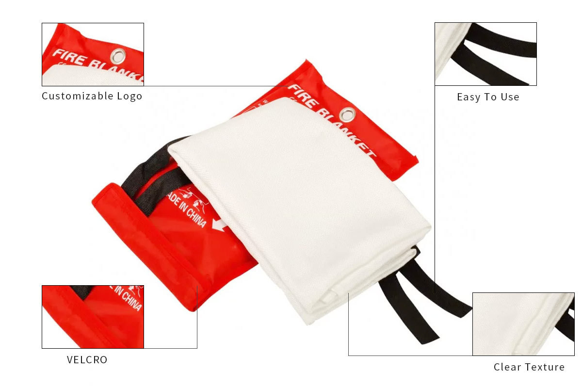 Two-In-One Emergency Outdoor Cheap  Large Protect  Fireproof  Resistant Welding Fire Blankets