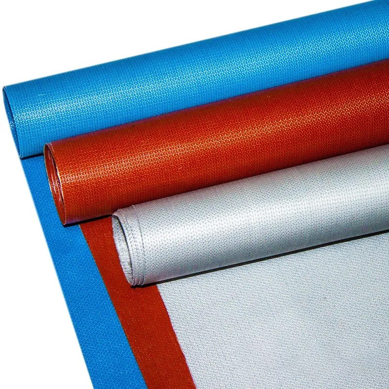 Colored E-glass Fiberglass Fabrics Protective Clothing Roll Glass Fiber Cloth Silicone Coated Fiberglass Cloth