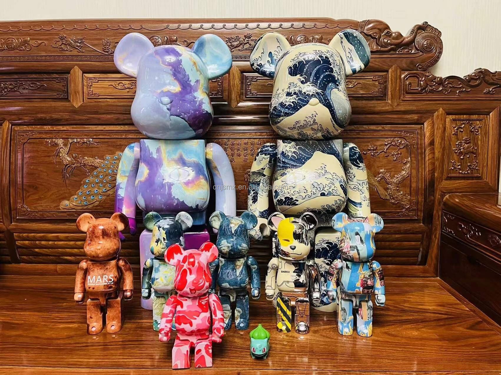 Modern Cartoon Resin Bearbrick 1000 Bear Brick For Home decor