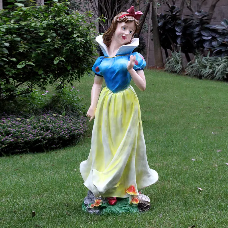 Resin The Snow White and the Seven Dwarfs Statue Cartoon Sculpture for Garden